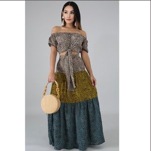 Wildest Maxi Skirt Set